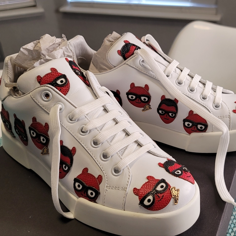 Dolce&Grabbana sneaker classica VIT Nappato+P white size 36 ,100% Calf